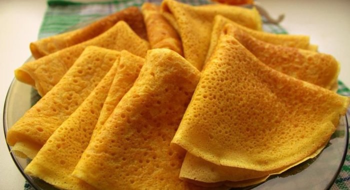 Тыквенно - лимонные блины с кардамоном