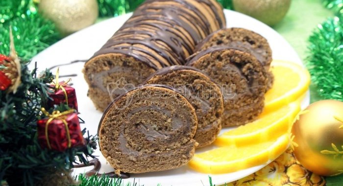 Шоколадный рулет