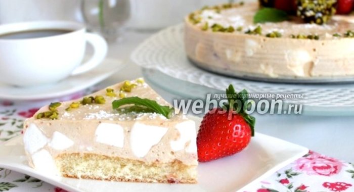 Клубнично-шифоновый торт