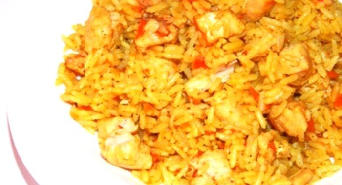 Куриный узбекский плов с зирой и кориандром