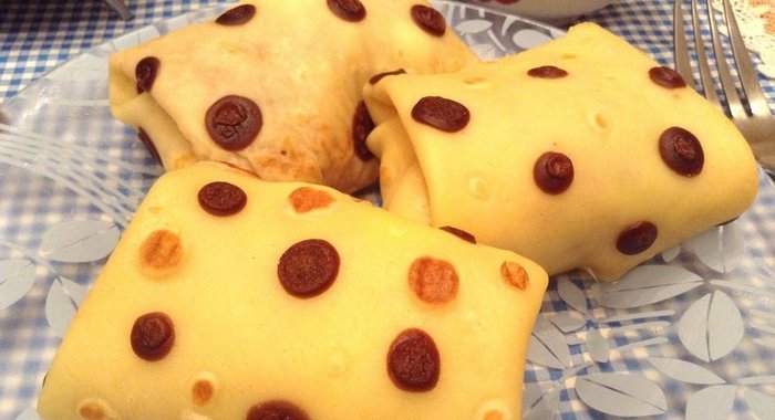 Блины в горошек: