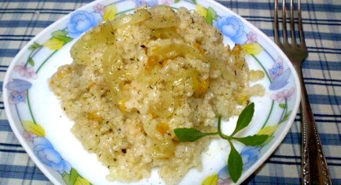 Рисовая сечка на говяжьем бульоне