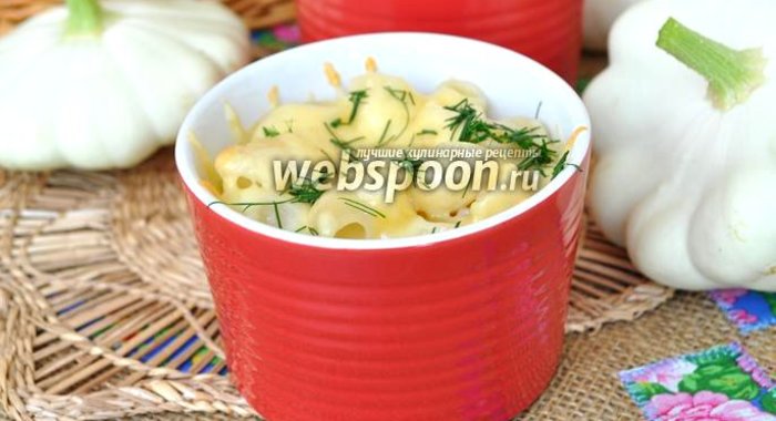 Запеканка из патиссонов с пастой