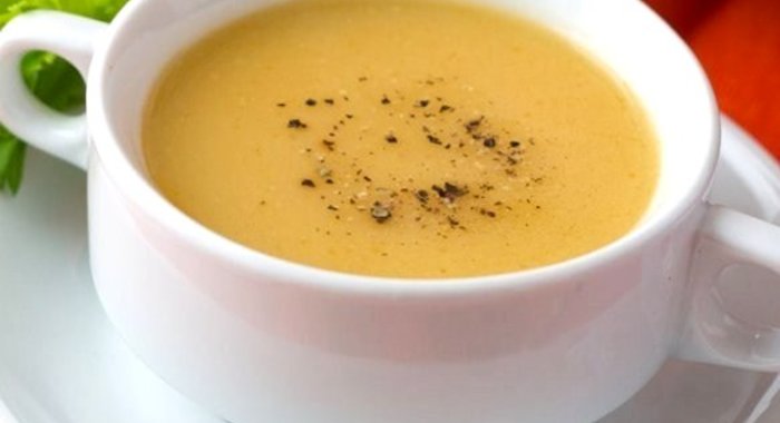 Суп-пюре из тыквы с помидорами