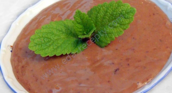 Крем шоколадный заварной