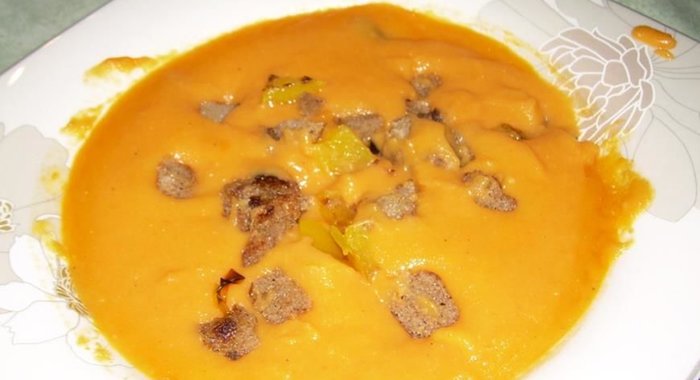 Суп-пюре из тыквы