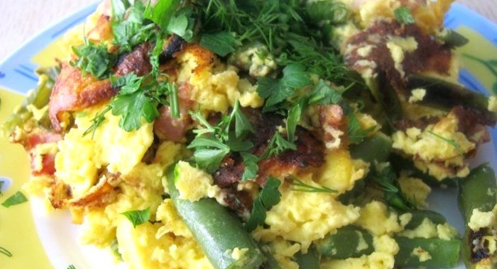 Омлет с крахмалом