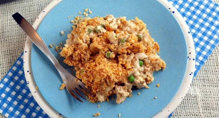 Запеканка с макаронами и нутом