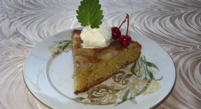 Пломбирная шарлотка