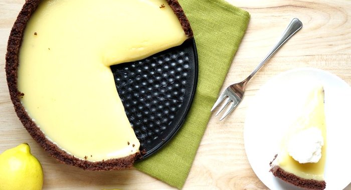 Пирог с лимонным курдом