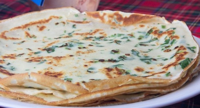 Блины с зеленью