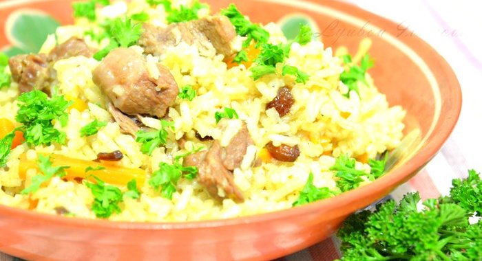 Плов из баранины по‑узбекски