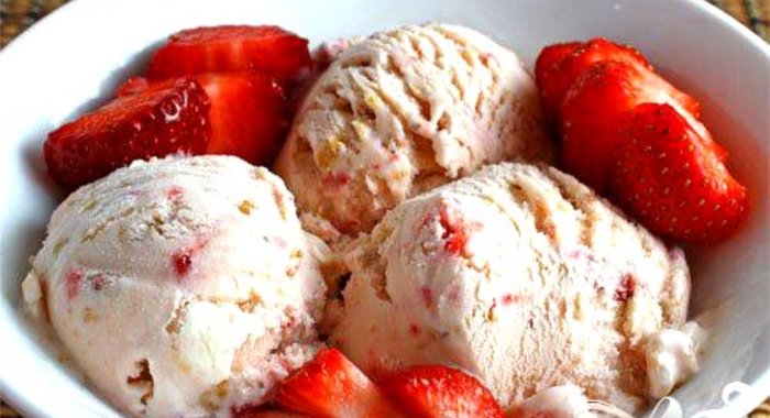 Мороженое Пьяная клубника