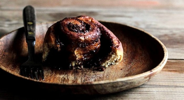 Кофейные роллы с нутеллой