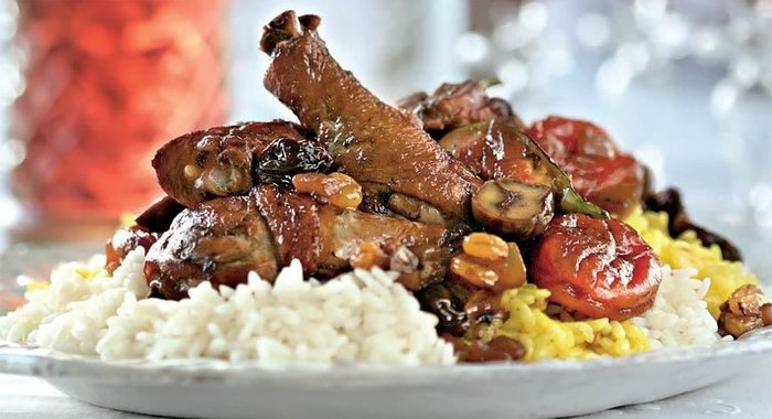 Азербайджанский плов с курицей