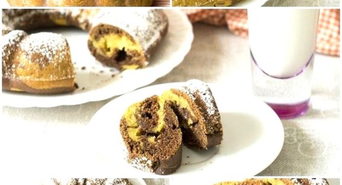 Тыквенно-шоколадный кекс