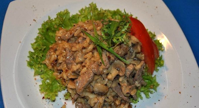 Ризотто с говядиной