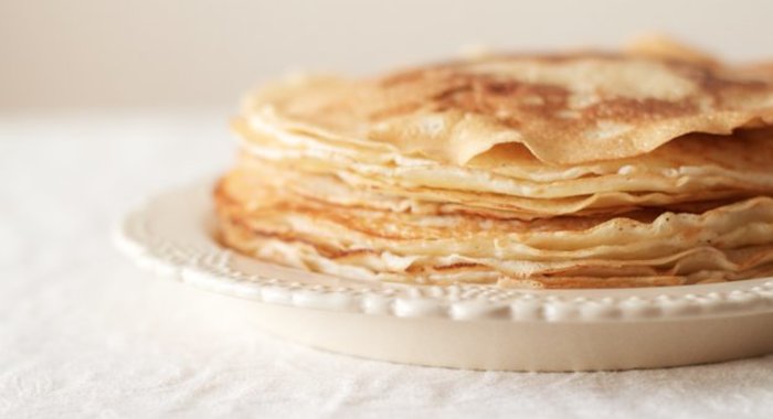 Тонкие блины на молоке