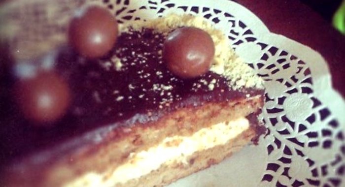 Кофейное пирожное с шоколадом