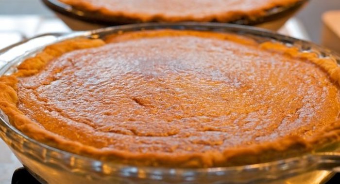 Шарлотка с тыквой