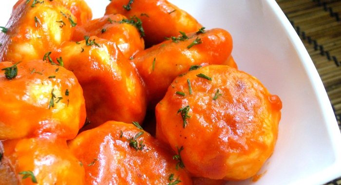 Котлеты рыбные в томатном соусе