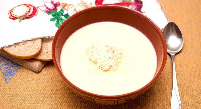 Суп-пюре из кабачка и цветной капусты