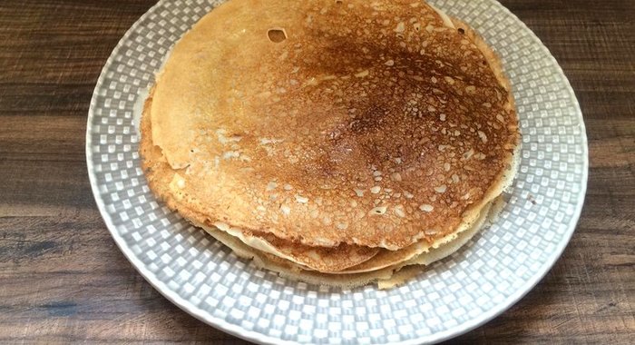 Блинчики на кефире и минеральной воде