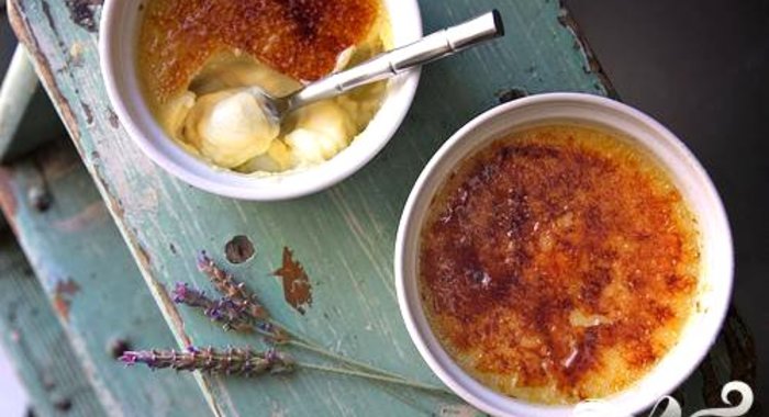 Крем-брюле с лавандой и медом