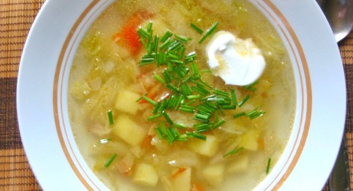 Щи из молодой капусты