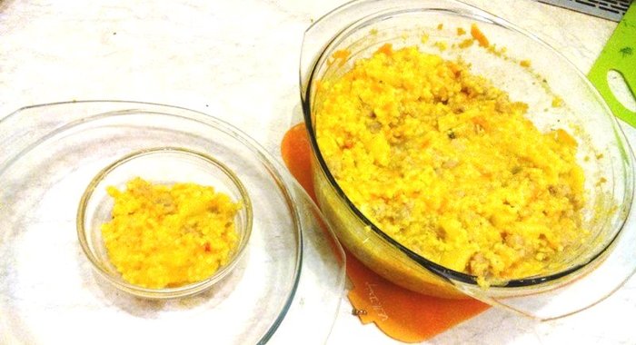 Плов из пшена с соевым мясом