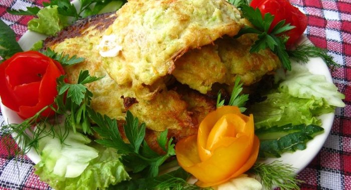 Овощные оладьи