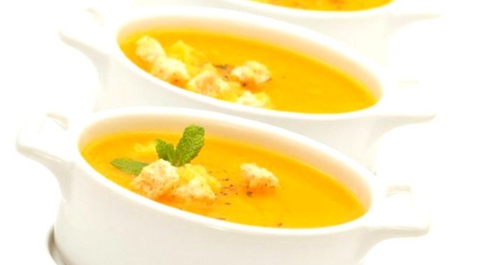 Суп-пюре картофельно-морковный на рисовом отваре