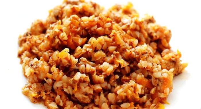 Гречка с фаршем в мультиварке