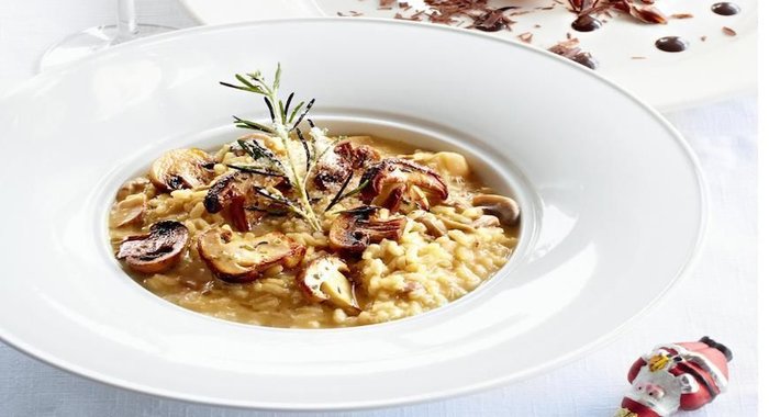 Ризотто с белыми грибами