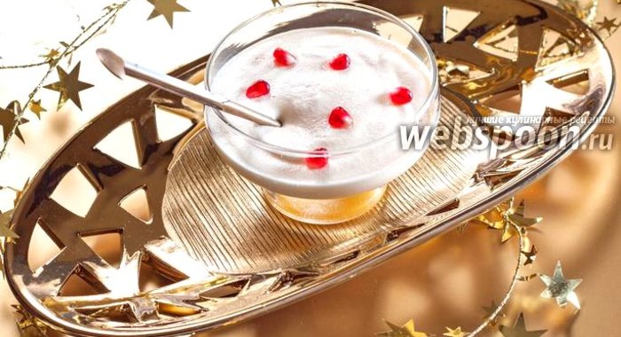 Яичный крем-десерт с маракуйей