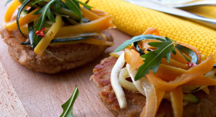 Оладьи с овощами