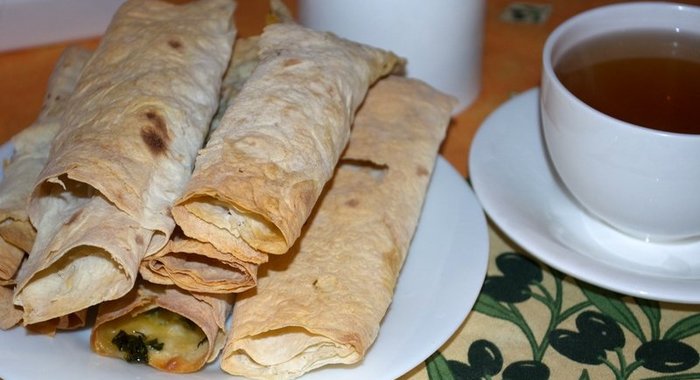 Рулетики из лаваша с сыром