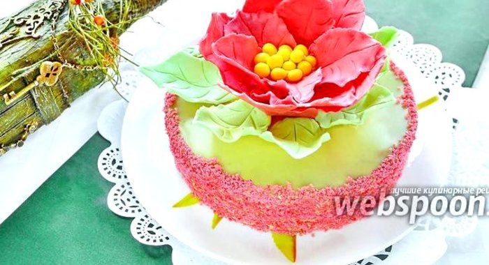 Торт «Аленький цветок»