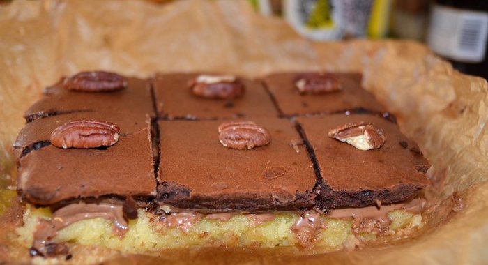 Шоколадно-лимонные пирожные