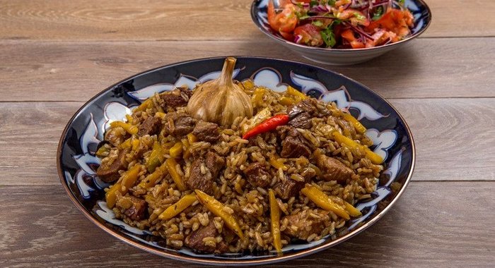 Ферганский плов с ачик-чучуком