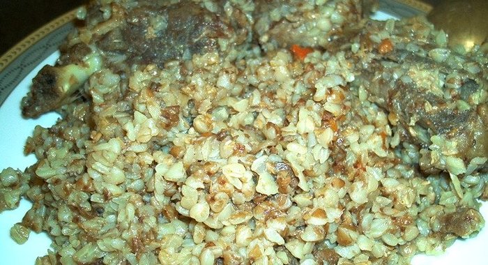 Плов из гречки