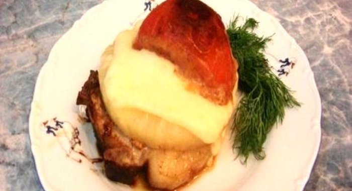 Свиной антрекот по-гавайски