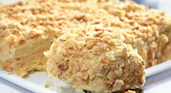 Домашний Наполеон с заварным масляным кремом