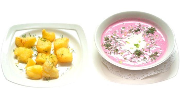 Холодный борщ (Saltibarsciai)