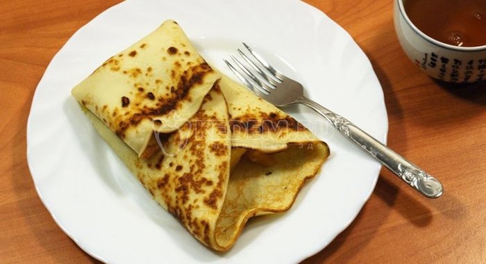 Блины с апельсинами