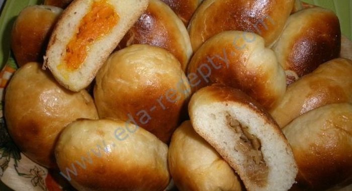 Пирожки на кефире в духовке