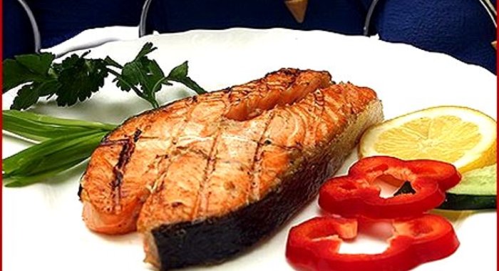 Шашлык из форели на решетке