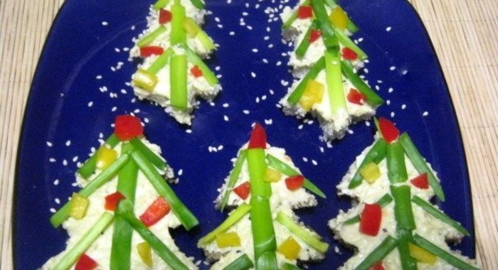 Бутерброды Новогодняя ёлочка