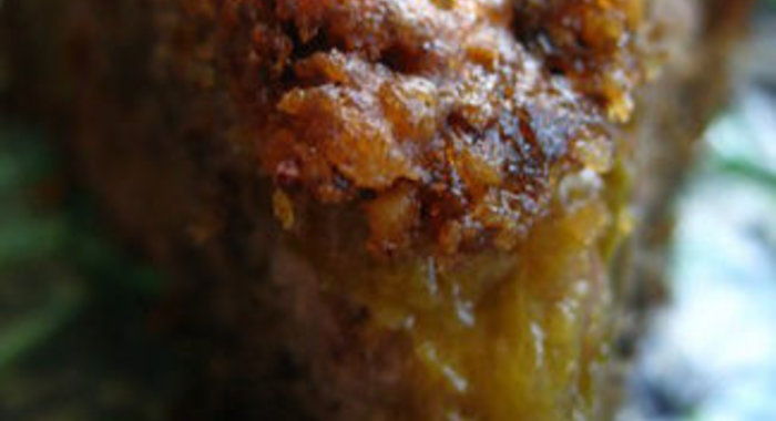 Ореховый пирог со сливами