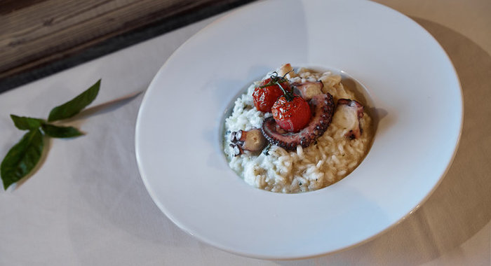 Ризотто с осьминогом